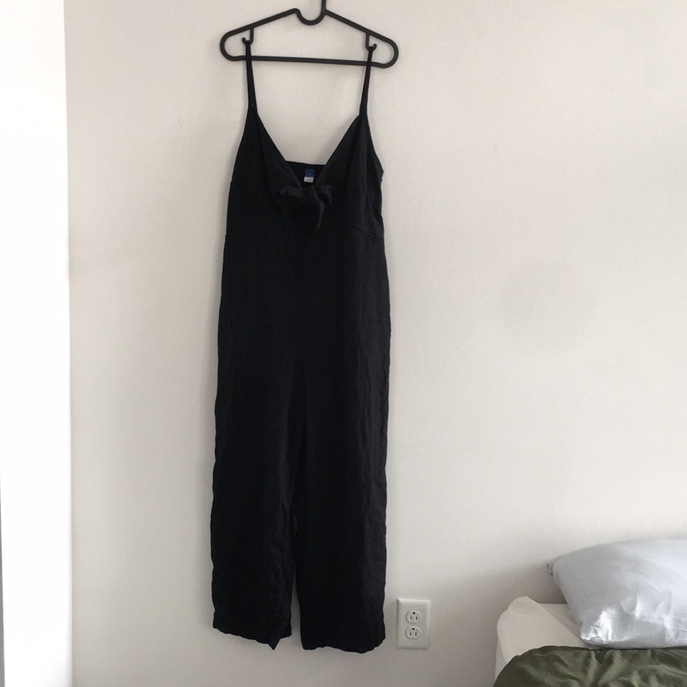 Old Navy Linen Jumper, Size Medium, Black